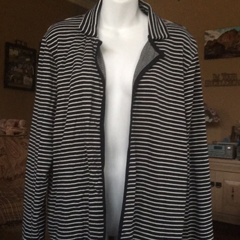 Lucky Brand jacket xl navy/white